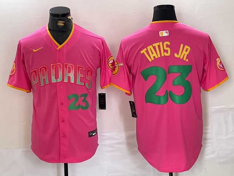 Men San Diego Padres #23 Tatis jr Pink Jointly 2024 Nike MLB Jersey style 7->san diego padres->MLB Jersey
